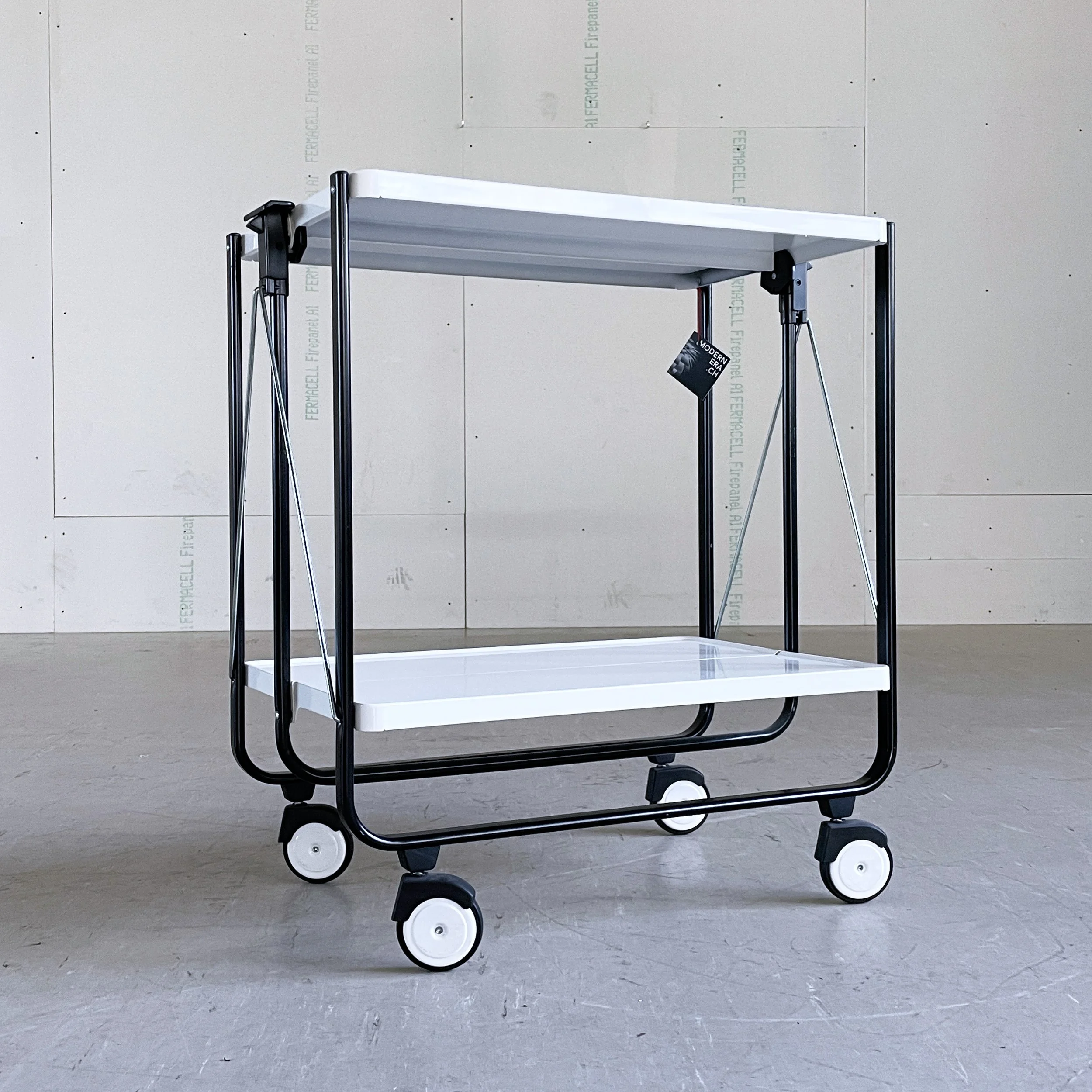 1980's FRZ Metallwarenfabrik Folding Drinks Cart - Louis Lucien Lepoix