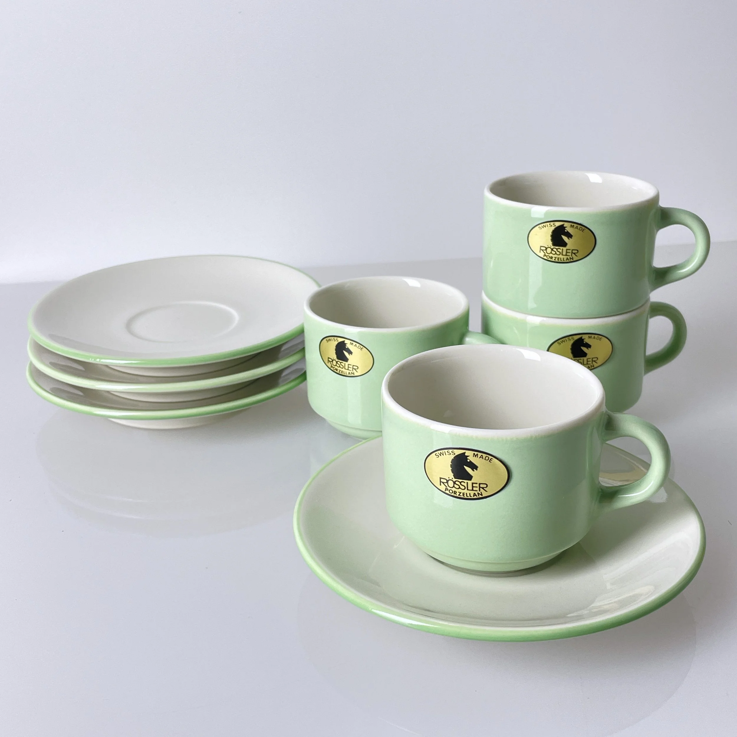Rössler Porzellan Espresso set of 4