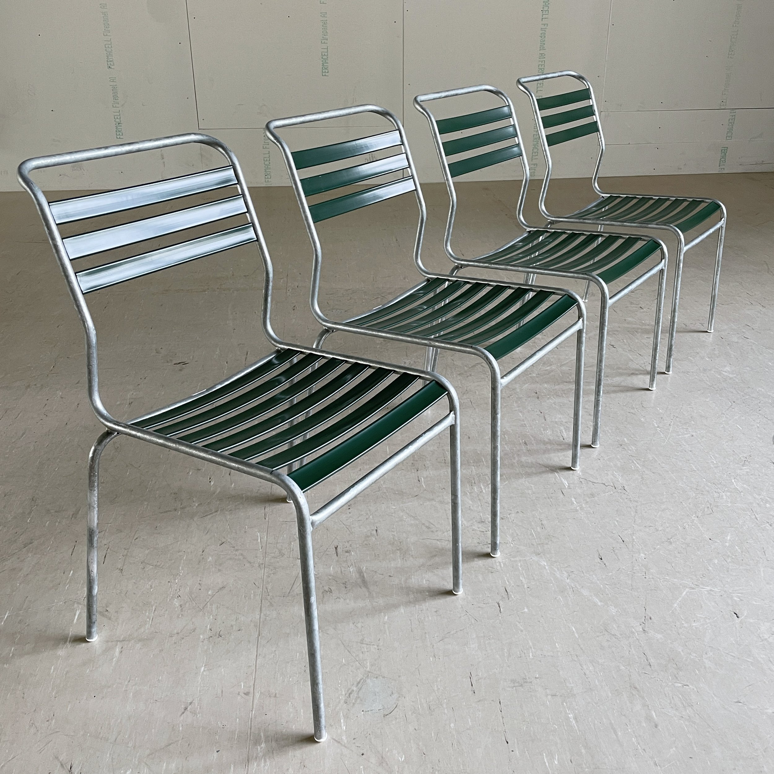 Set of 4 Schaffner SÄNTIS Slatted Garden Chairs