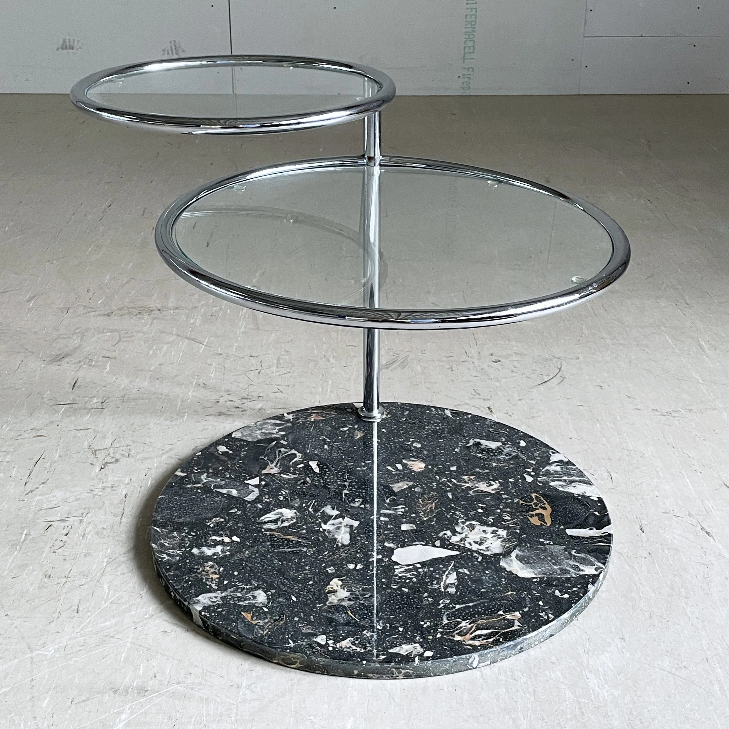 Bauhaus Adjustable Chrome Side Table