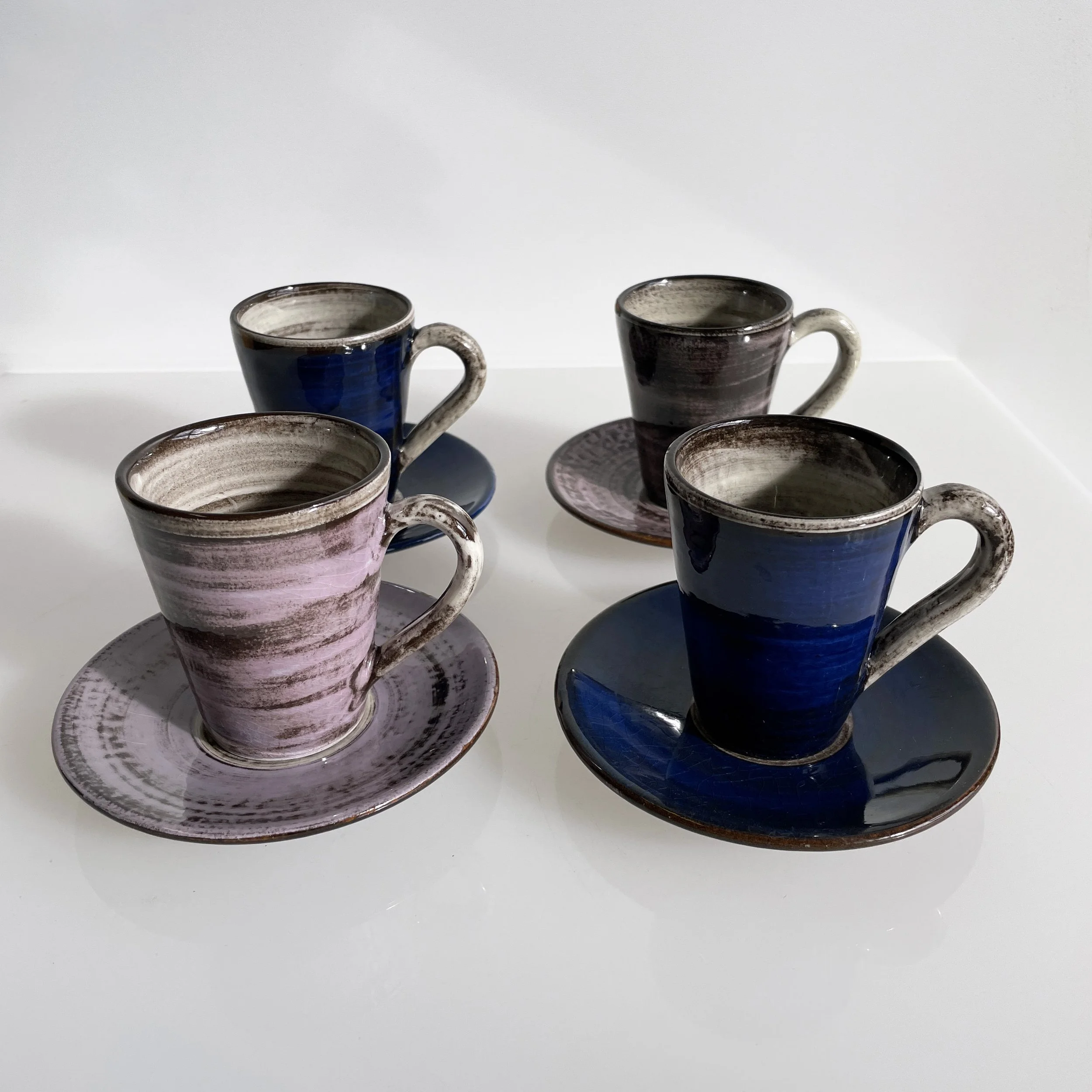 1960’s Hugo Kohler Keramik (Biel) Espresso set of 4