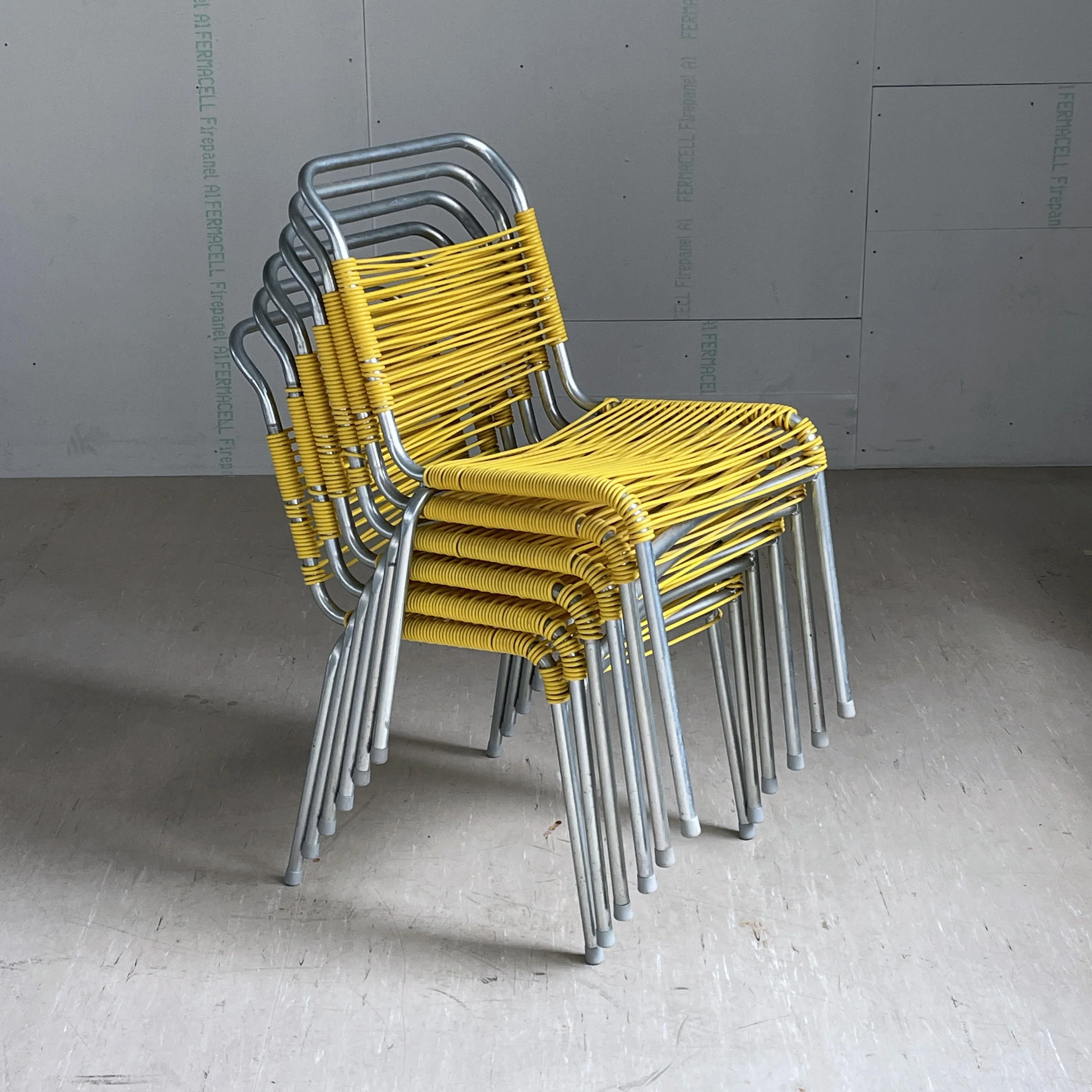 Set of 6 Spaghetti Garden Chairs