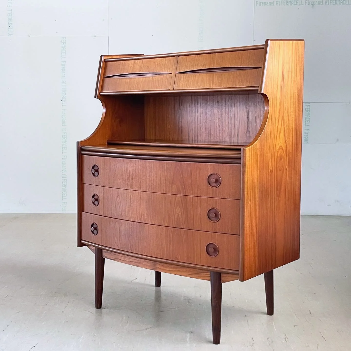 Teak Sekretär Gunnar Falsig, Denmark.16.JPG