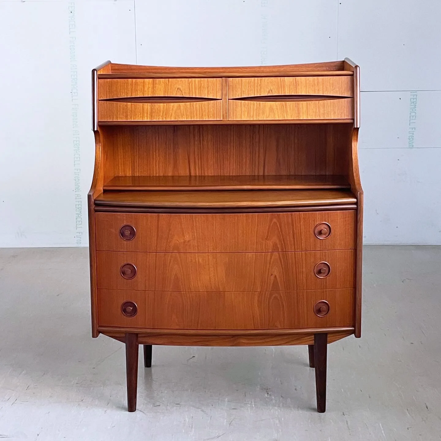 Teak Sekretär Gunnar Falsig, Denmark.7.JPG