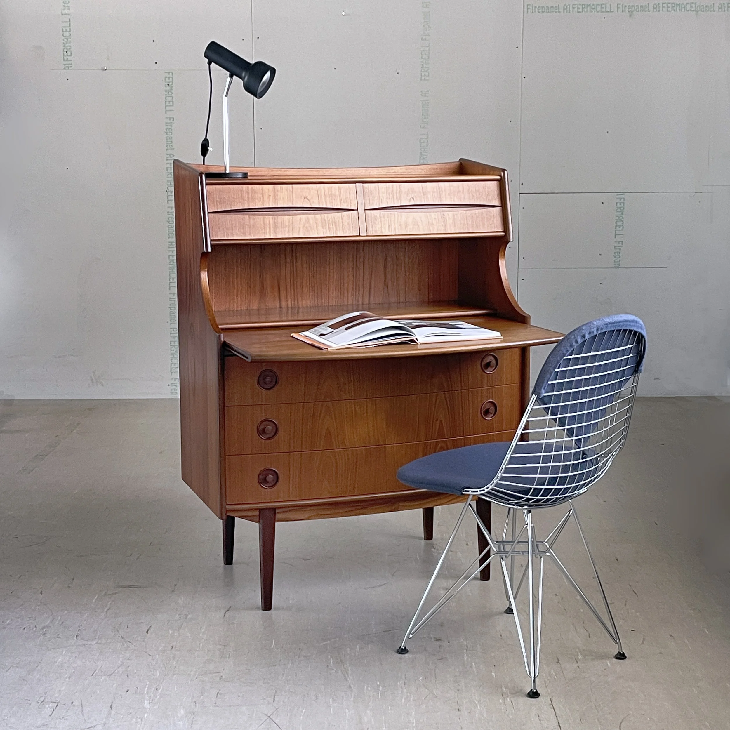 Teak Sekretär Gunnar Falsig, Denmark.18.JPG