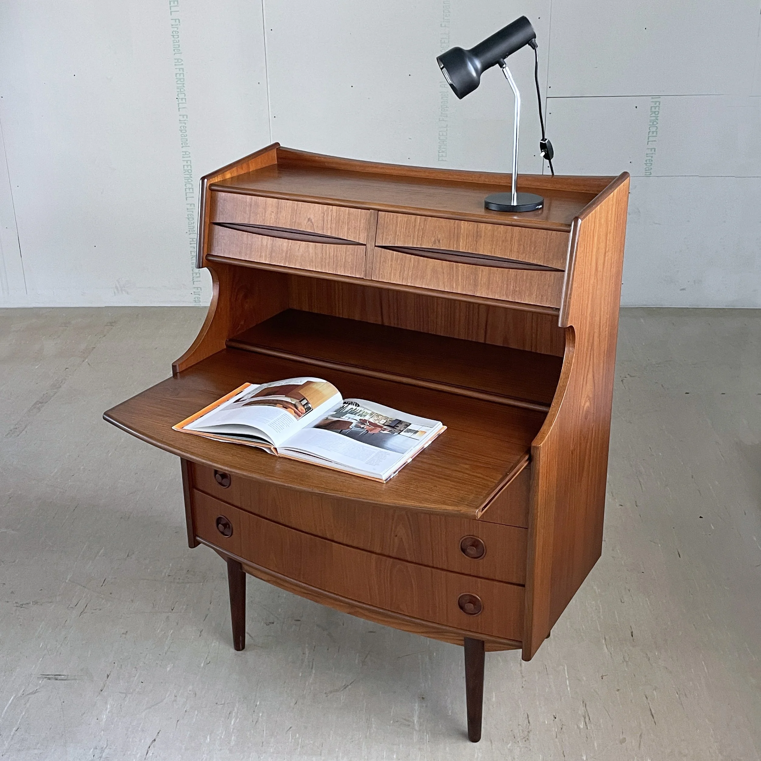 Teak Sekretär Gunnar Falsig, Denmark.17.JPG