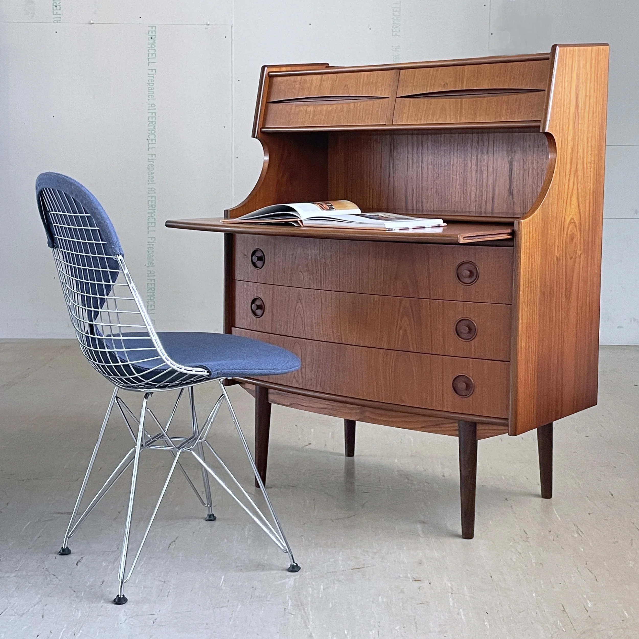Teak Sekretär Gunnar Falsig, Denmark.12.JPG