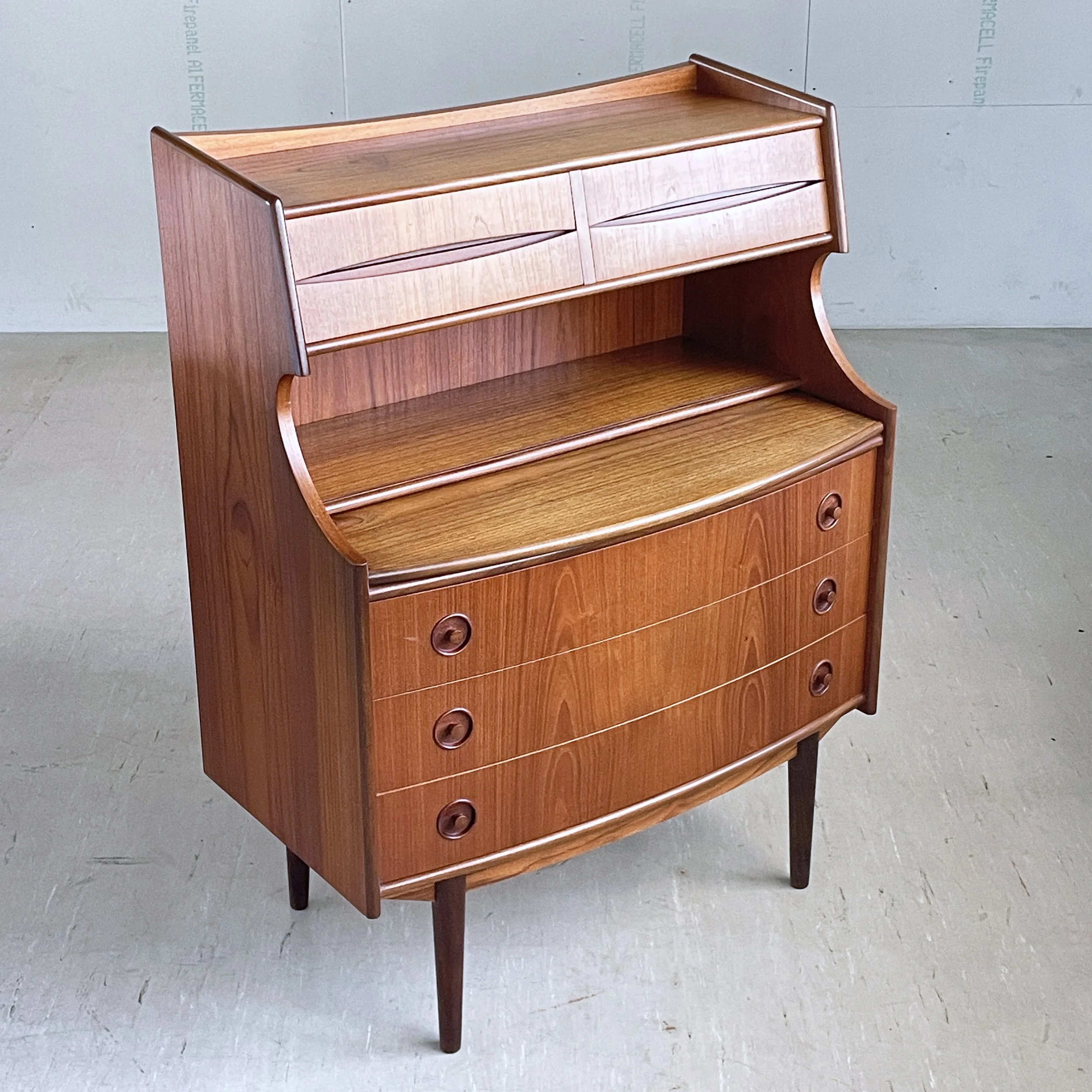 Teak Sekretär Gunnar Falsig, Denmark.8.JPG