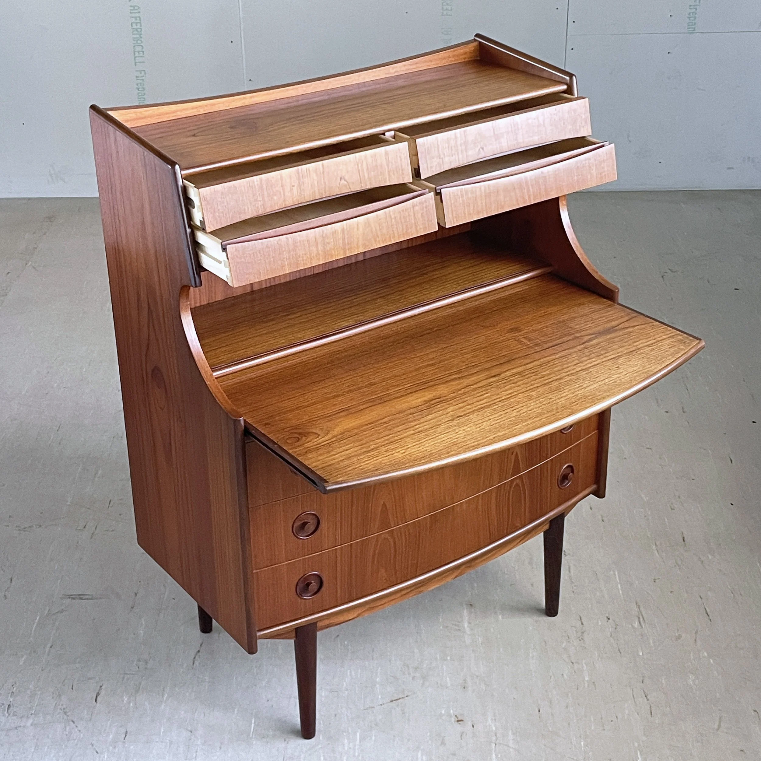 Teak Sekretär Gunnar Falsig, Denmark.13.JPG