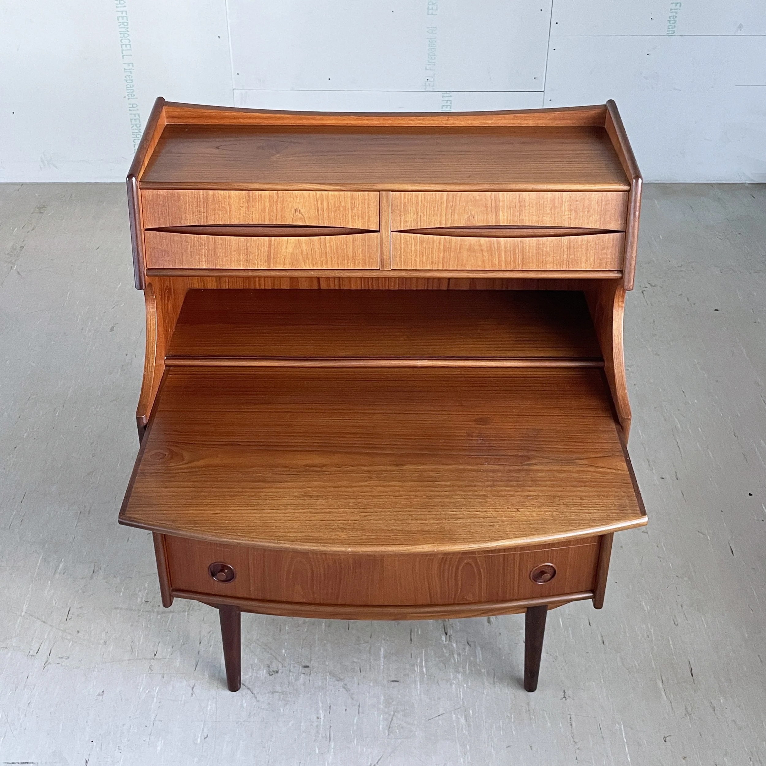 Teak Sekretär Gunnar Falsig, Denmark.6.JPG