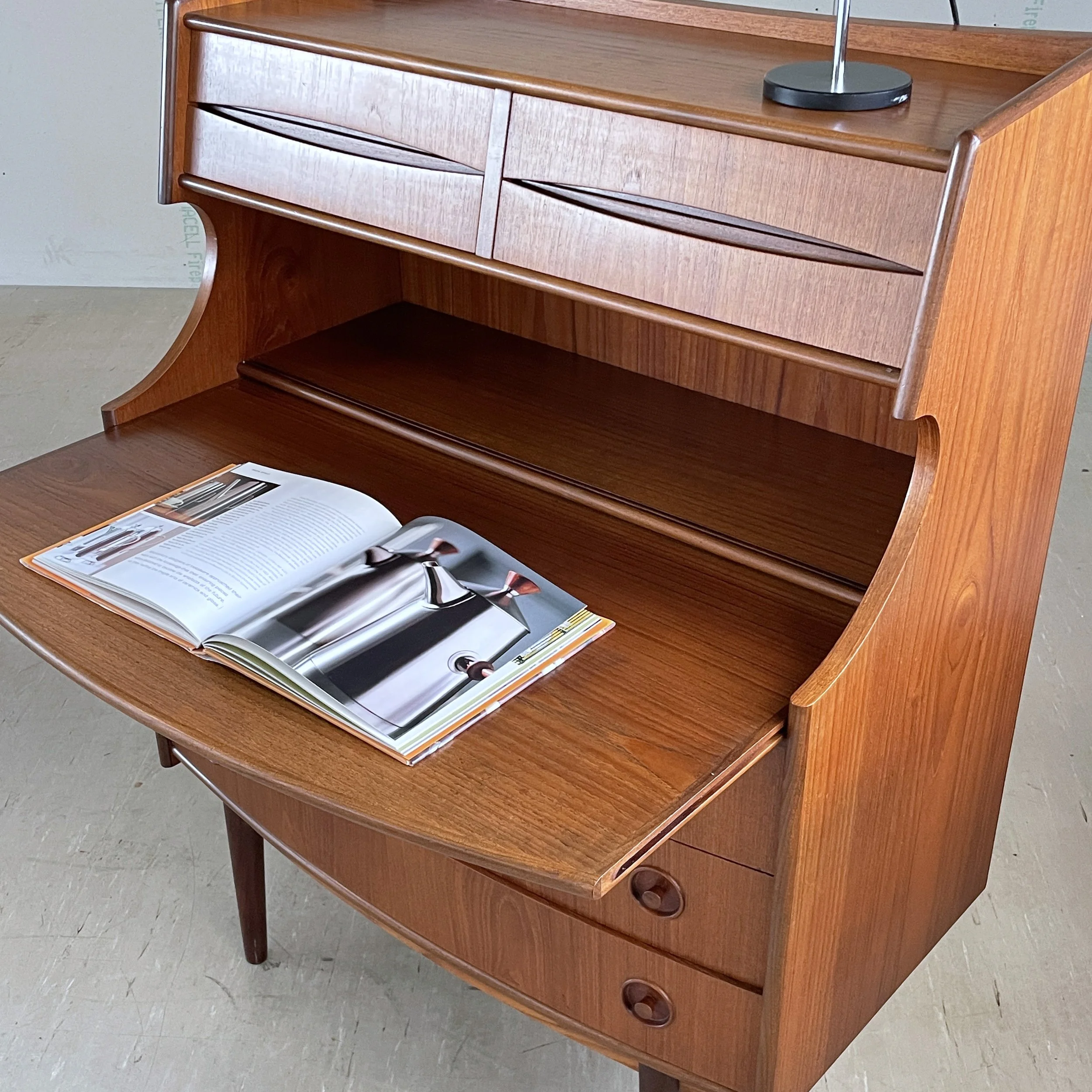 Teak Sekretär Gunnar Falsig, Denmark.11.JPG