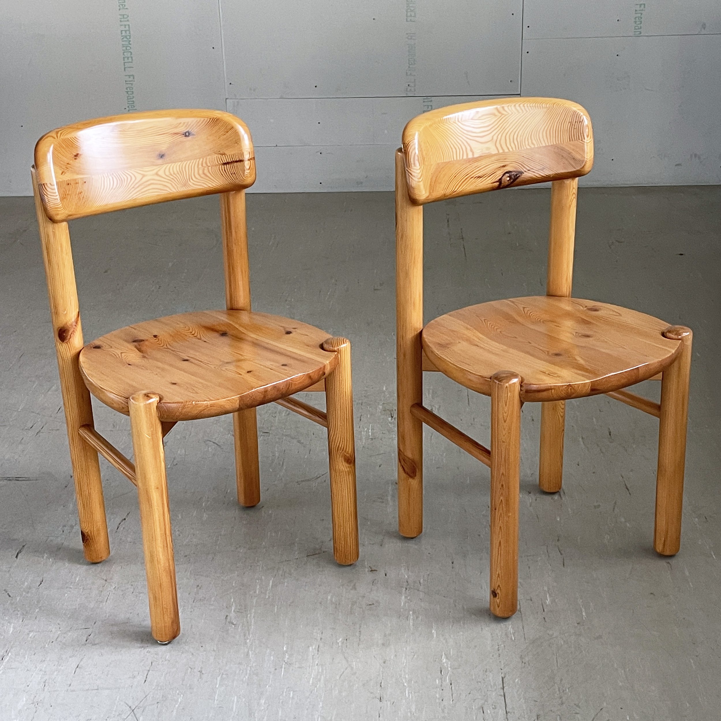 Pair of 1960’s Rainer Daumiller pinewood chairs