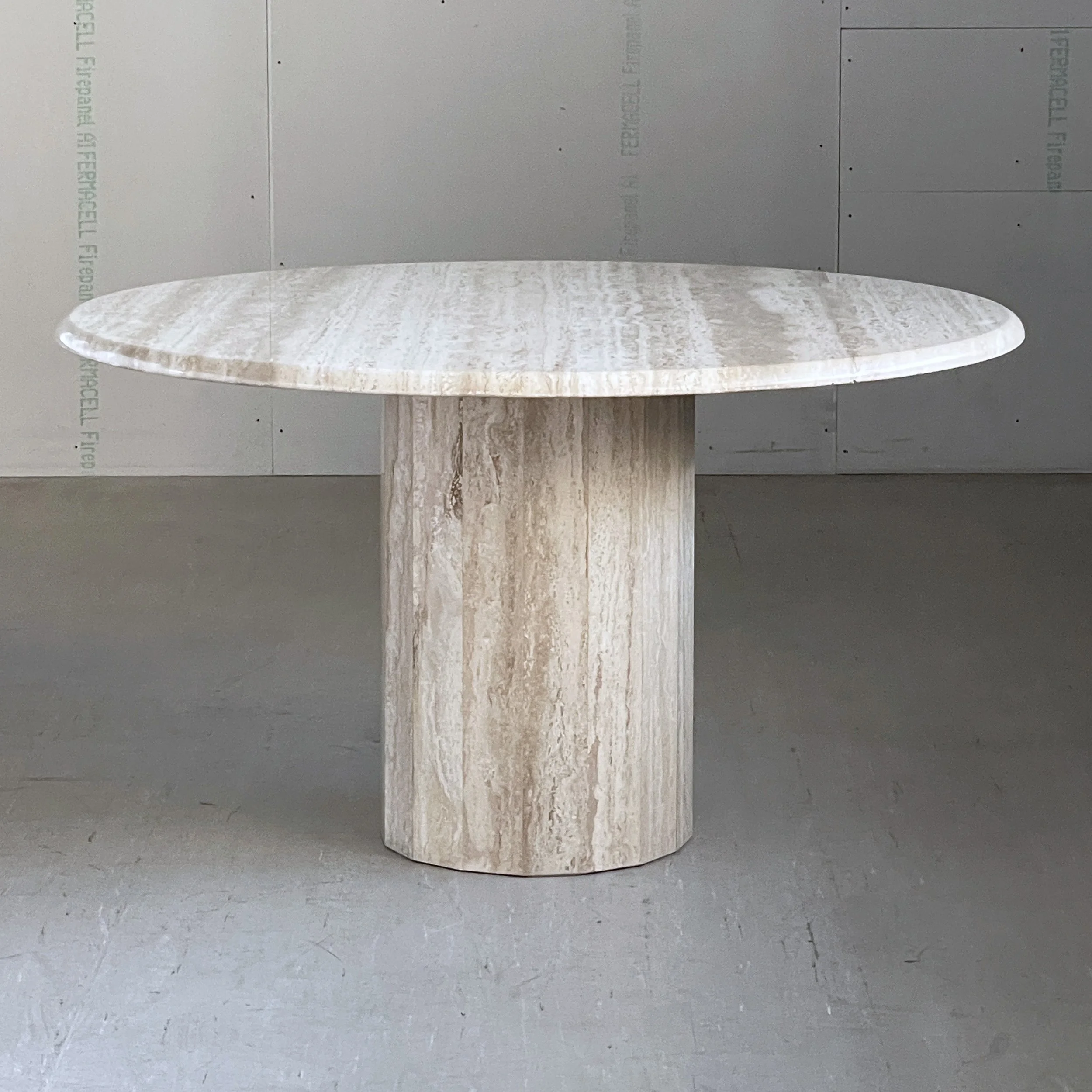 1970's Travertine Dining Table