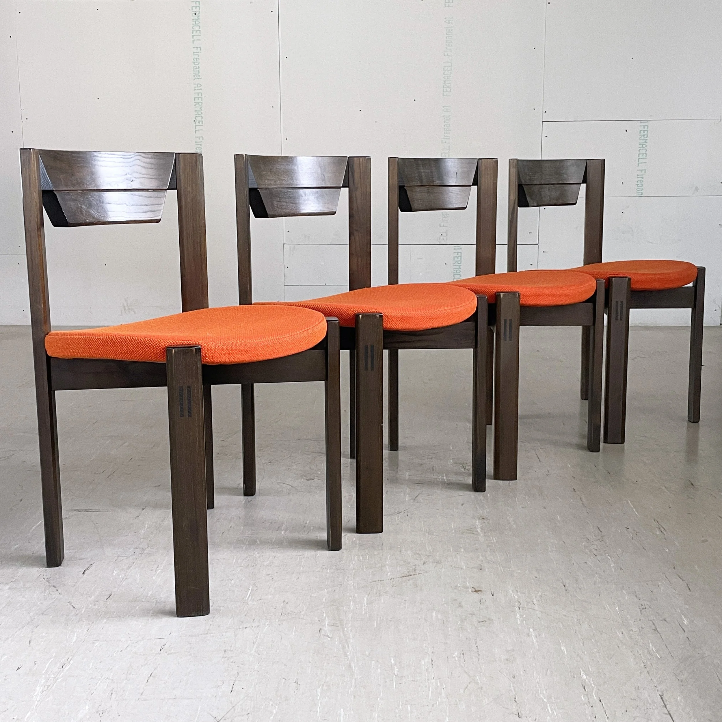 4x Girsberger dining chairs by Fritz Makiol, 1973
