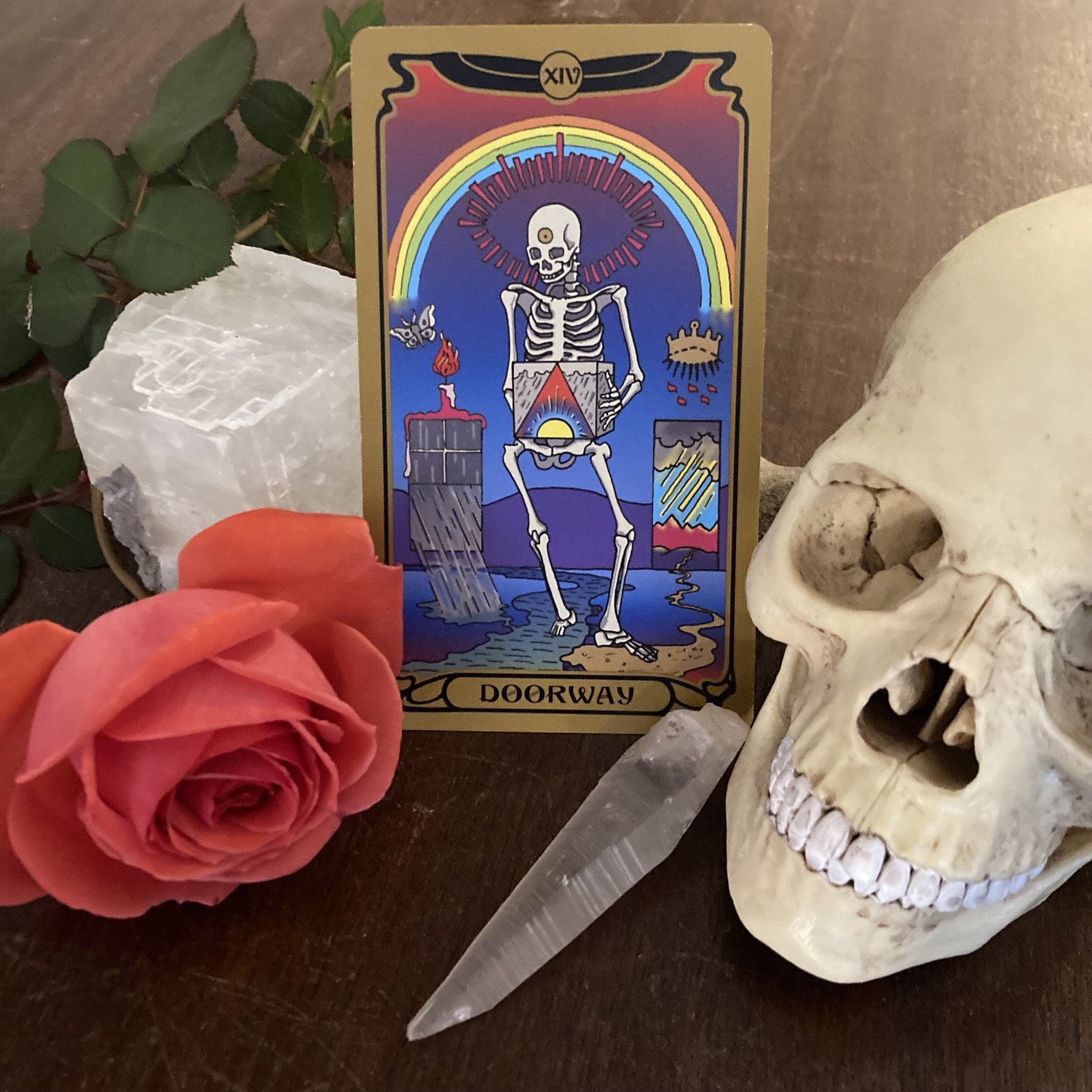 Set of 6] Tarot: Death - Blank 4x6 Folding Cards with Envelopes