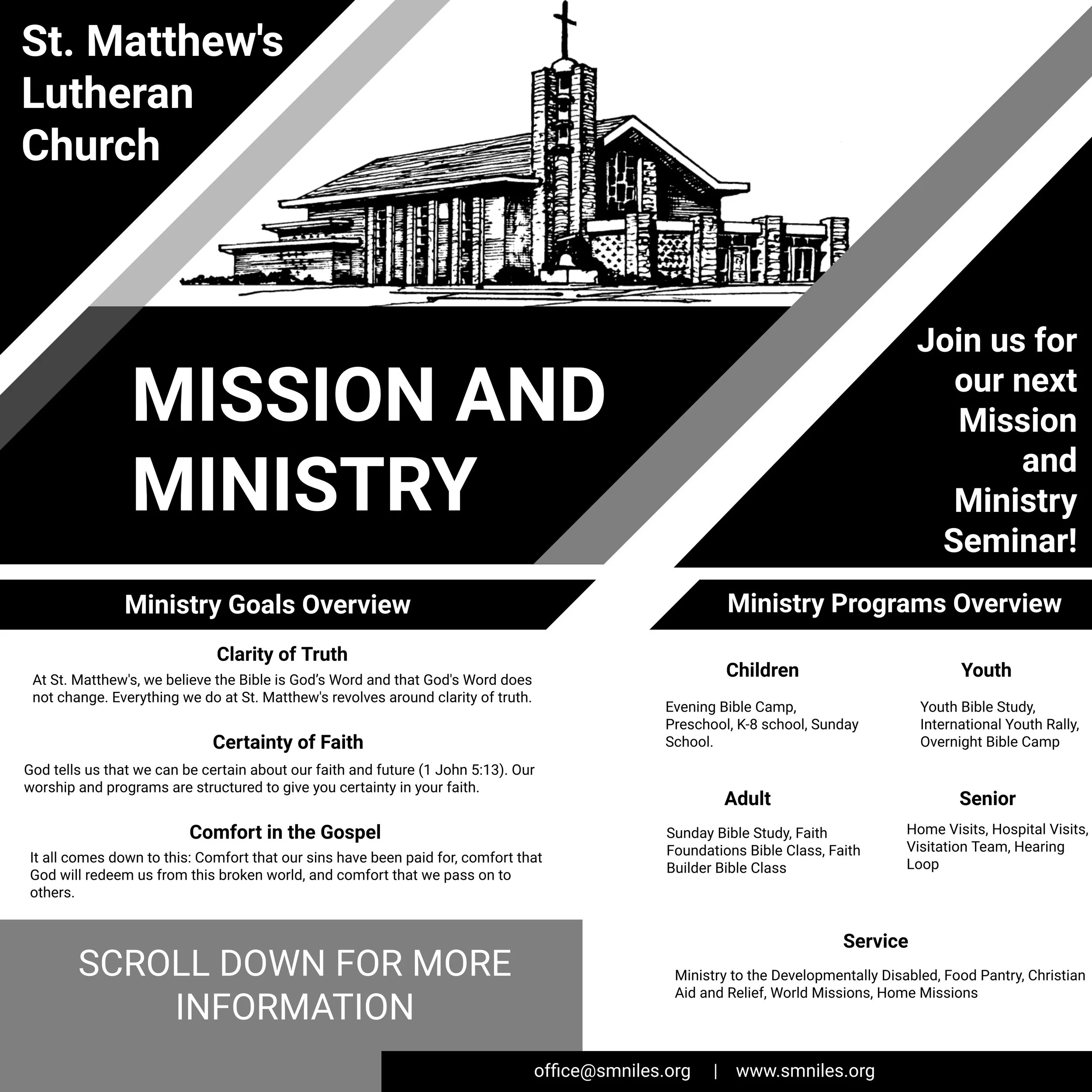 Mission and Ministry — Evening Bible Camp Information