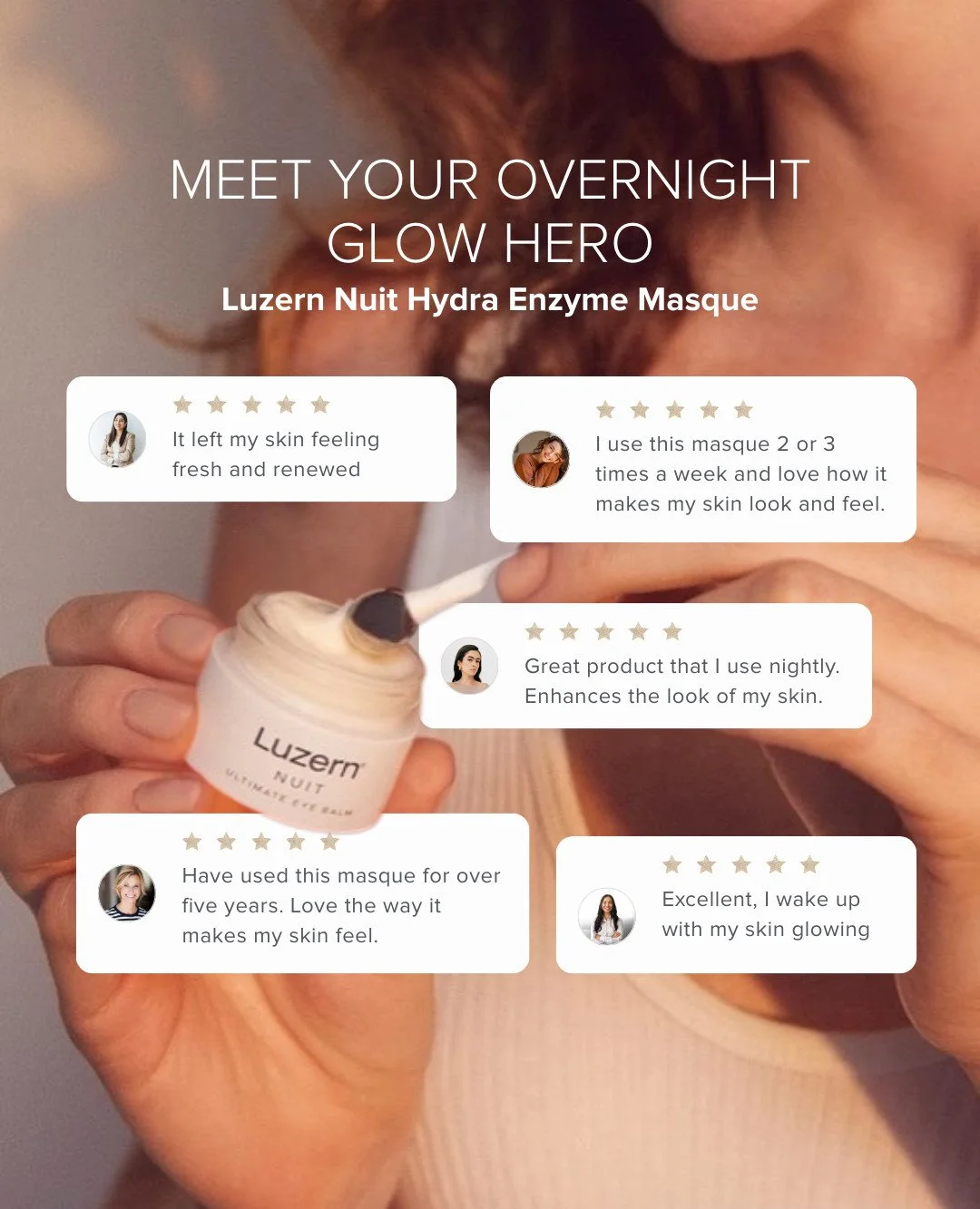 Your skin works the night shift while you sleep 🌙✨ repairing, regenerating, and restoring balance. But sometimes, it needs a little help. 

That&rsquo;s where the @luzernlabs Nuit Hydra Enzyme Masque comes in. This masque is like a personal trainer 