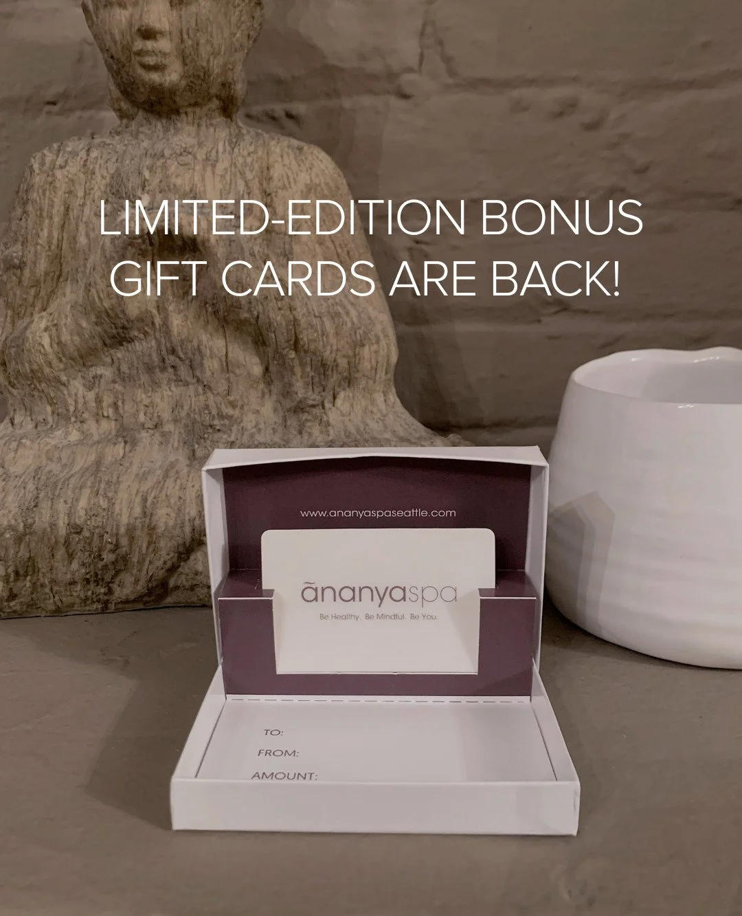 There is something so satisfying about gifting future relaxation 🎁✨

Bonus Holiday Gift Cards let you treat someone you love and tuck a little glow away for yourself too.

Think of it as planning ahead for those early 2026 days when your skin will b