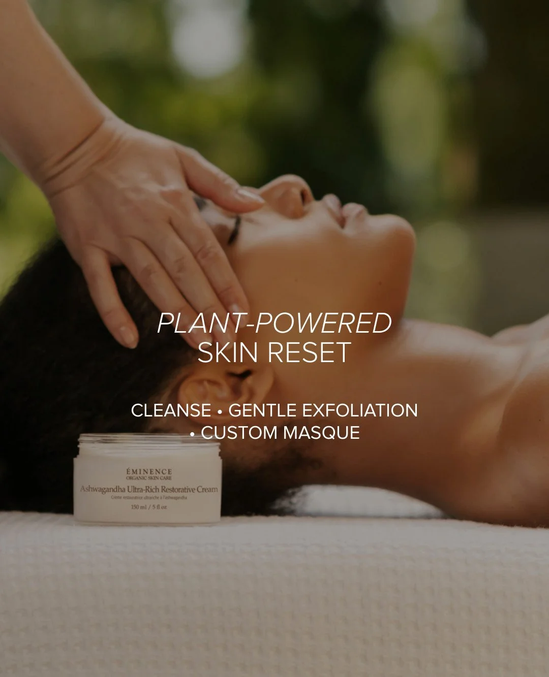 If your skin is feeling a little dull or thirsty, we&rsquo;ve got just the reset you need. 

Our @eminenceorganics facial is designed with season-fresh botanicals and gentle techniques made for deep comfort. 

Your esthetician will welcome you in, li