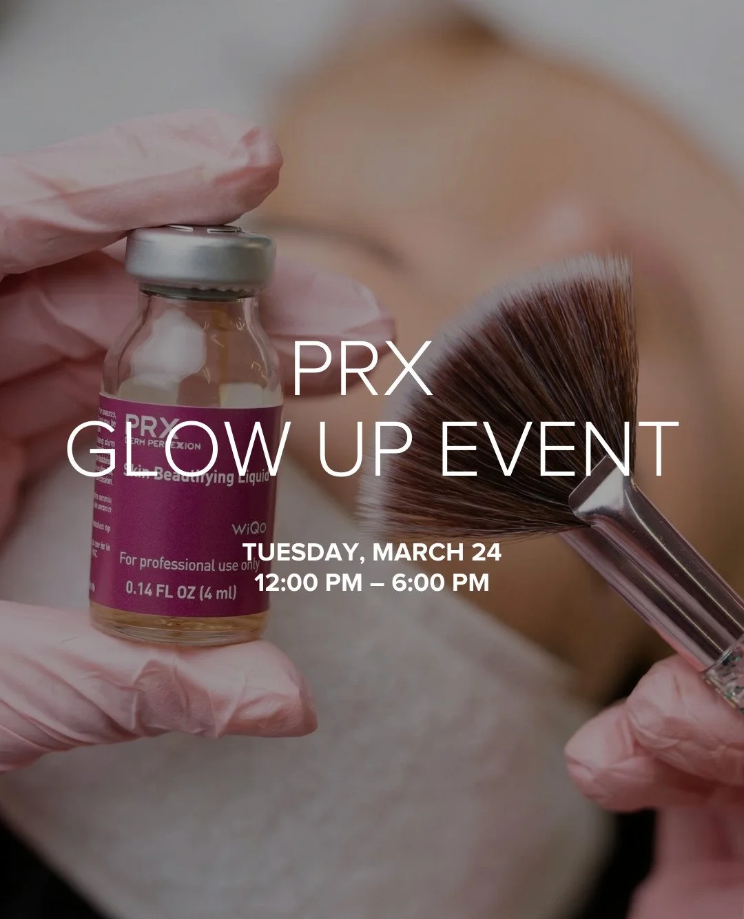 Experience the magic of a collagen-boosting treatment, with NO downtime!🪄 

You're invited to our PRX event this month to learn more about and partake in this innovative skin rejuvenation service. 

The perfect afternoon spring pick-me-up: 
✨ A bior