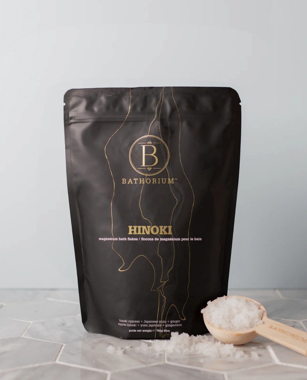 Ever notice how a warm soak can quiet all the mental noise?

@livebathorium Hinoki Magnesium Bath Flakes invite you to slow down with the soft, smoky scent of Japanese cedar, a hint of zesty yuzu, and the gentle warmth of ginger.

As the flakes melt 