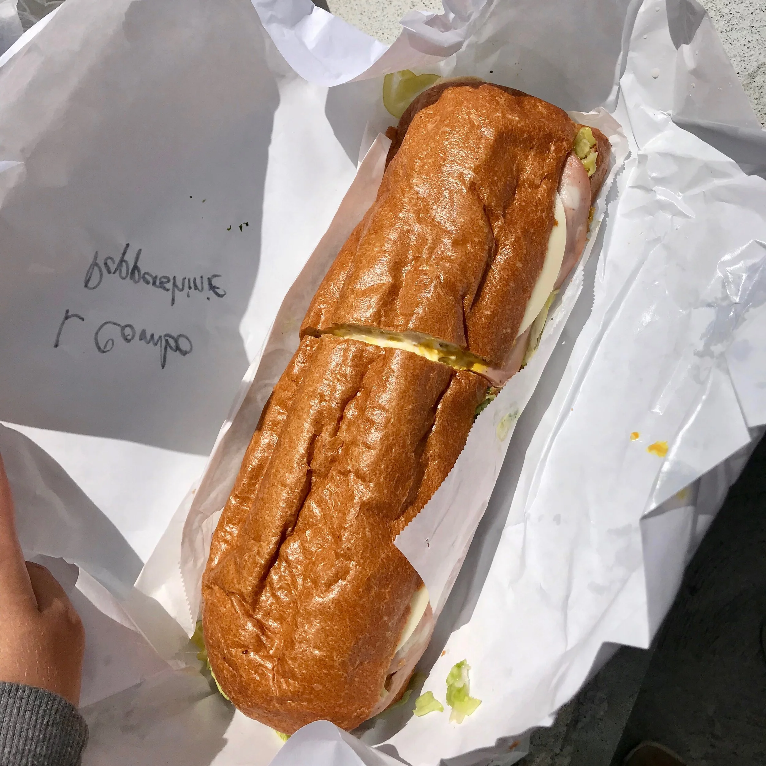 GIGANTIC Sandwich from Little Luca