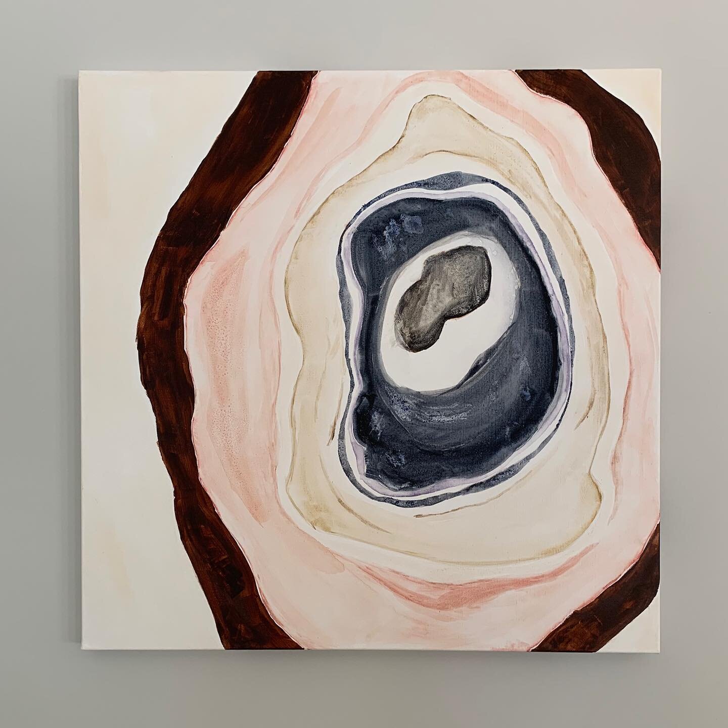 Just a little abstract work, do you see an oyster or geode?