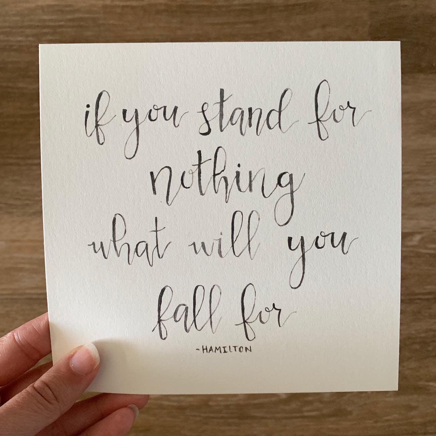 &ldquo;If you stand for nothing, what will you fall for&rdquo; &bull;
These words have been in my head since I listened to the Hamilton soundtrack for the first time. They stuck with me. It&rsquo;s time we all stand for what is right. I am here to li
