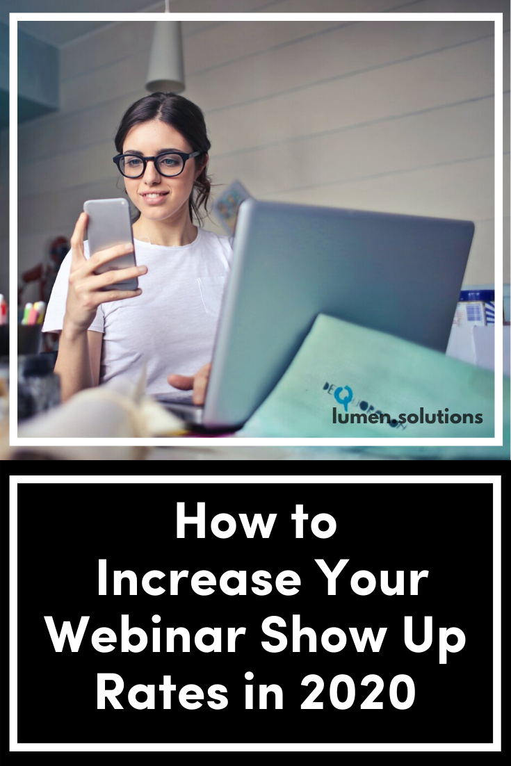 How to Increase Your Webinar Show Up Rates in 2020 — Dirty Alchemy ...