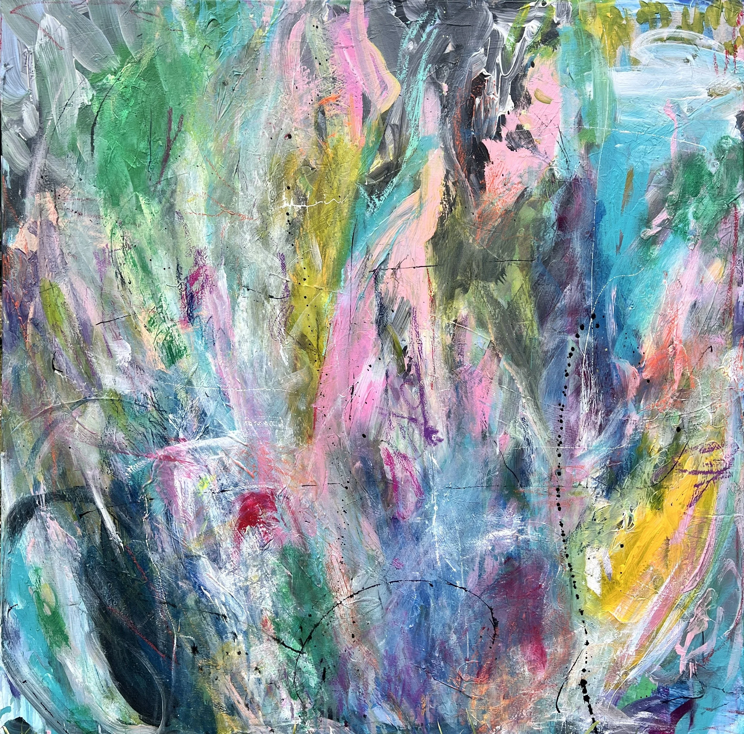 LOVE FLOWS OVER US IN PRISMATIC WAVES - Original painting - 2026