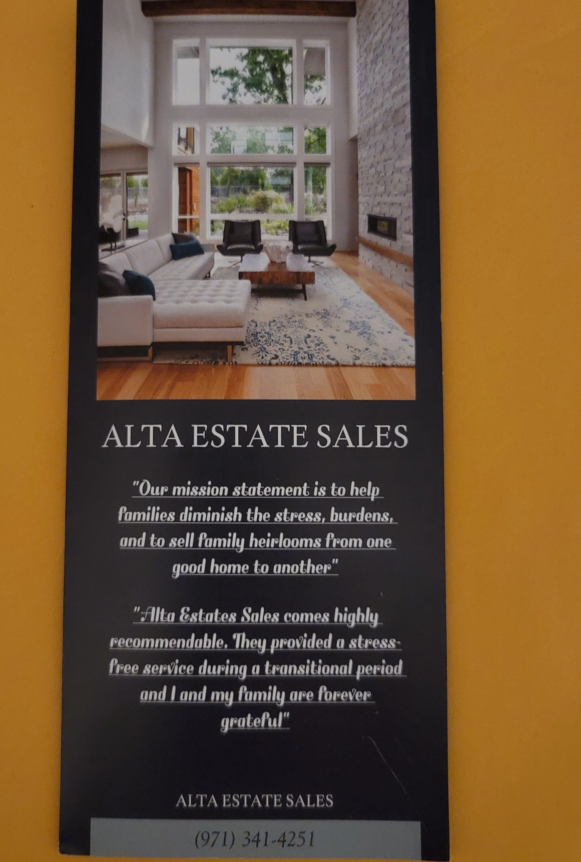 Alta Estate Sales has plenty of professional experience with estate