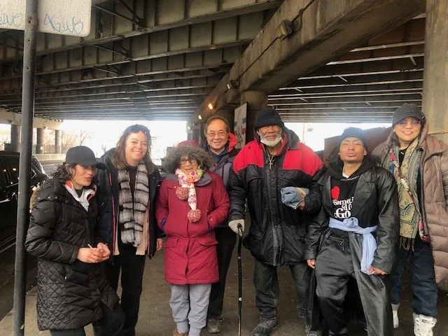 Ana, Linda, Marietta & Erick and our homeless friends