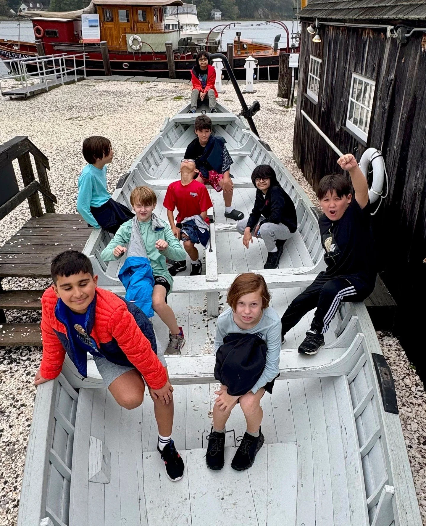 Grade 5 overnight voyage to Mystic, CT! 🚢⁠
⁠
From sailing history to marine marvels, the boys made the most of their adventure&mdash;walking the decks of historic ships at Mystic Seaport, meeting belugas and stingrays at the aquarium, and exploring 