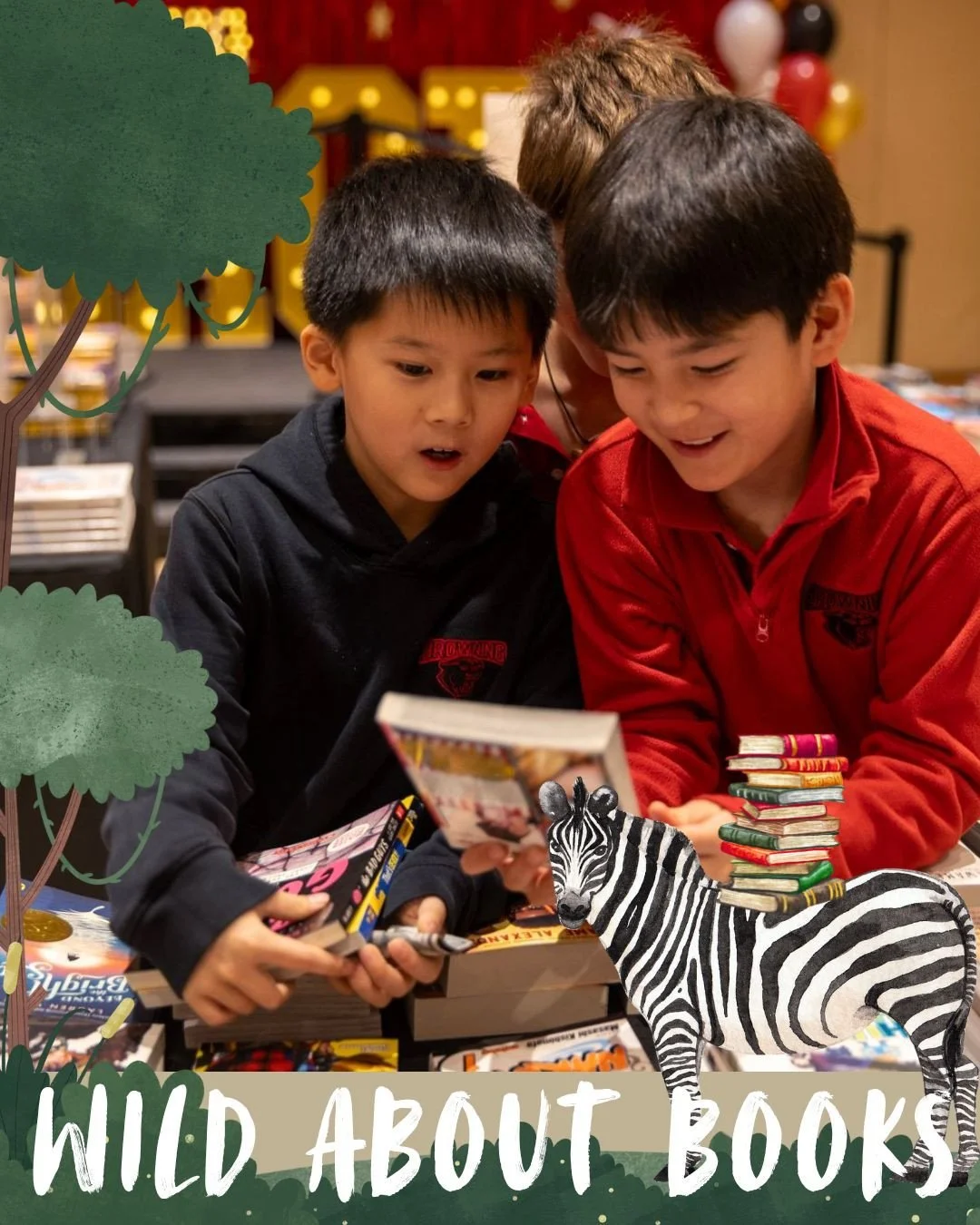 Get ready&mdash;October is Book Fair month!⁠
⁠
This season, we&rsquo;re going all in on Wild About Books&mdash;celebrating the many ways our community shows its love for reading. 🦓🐒🐘🐅🦍🐍⁠
⁠
Bring the whole family and join us for three days of fu