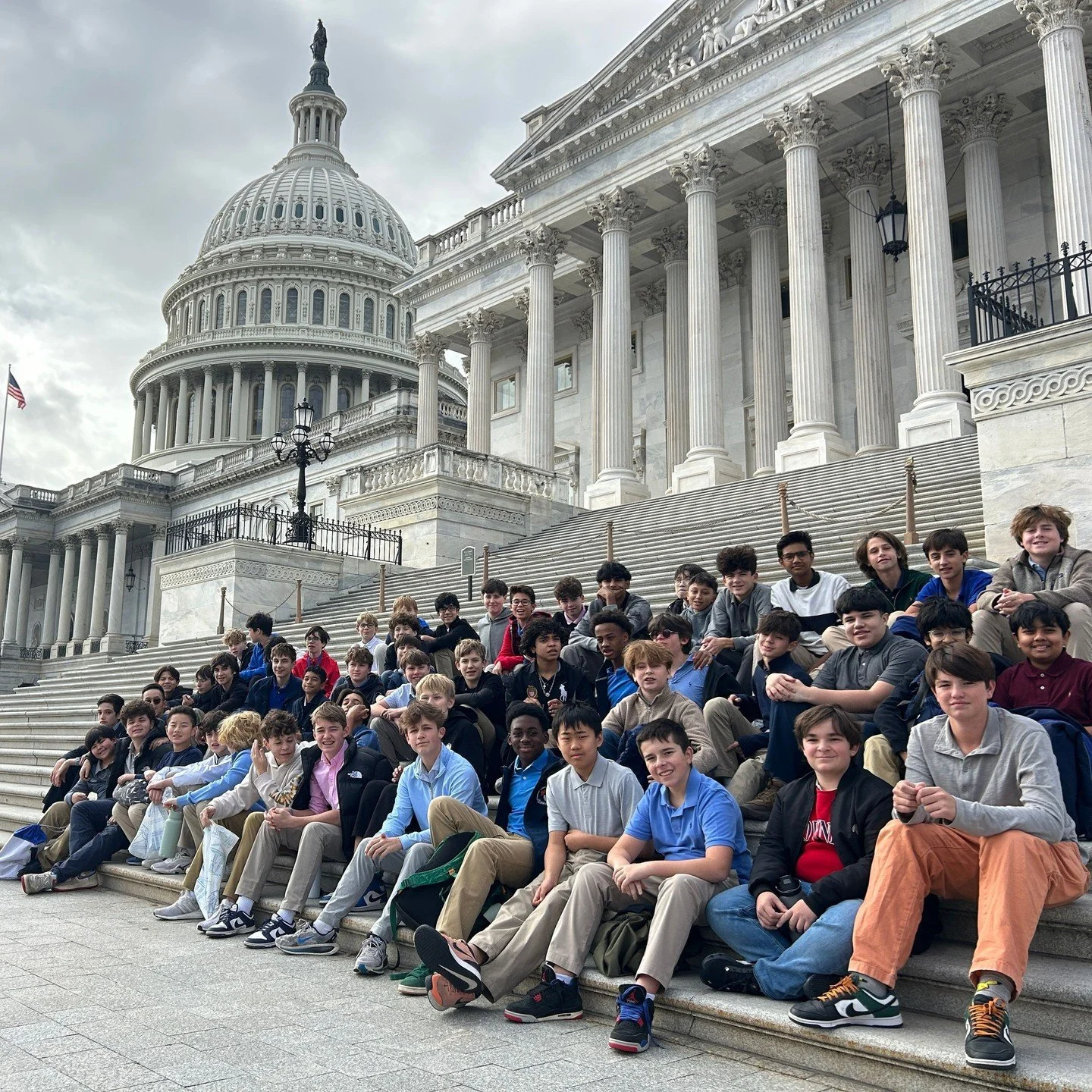 History came alive during the Grade 8 trip to Washington, D.C.! 🇺🇸⁠
⁠
Over three days of hands-on, expeditionary learning, students explored the monuments, museums, and institutions that shape American democracy. Each boy researched a topic in Amer