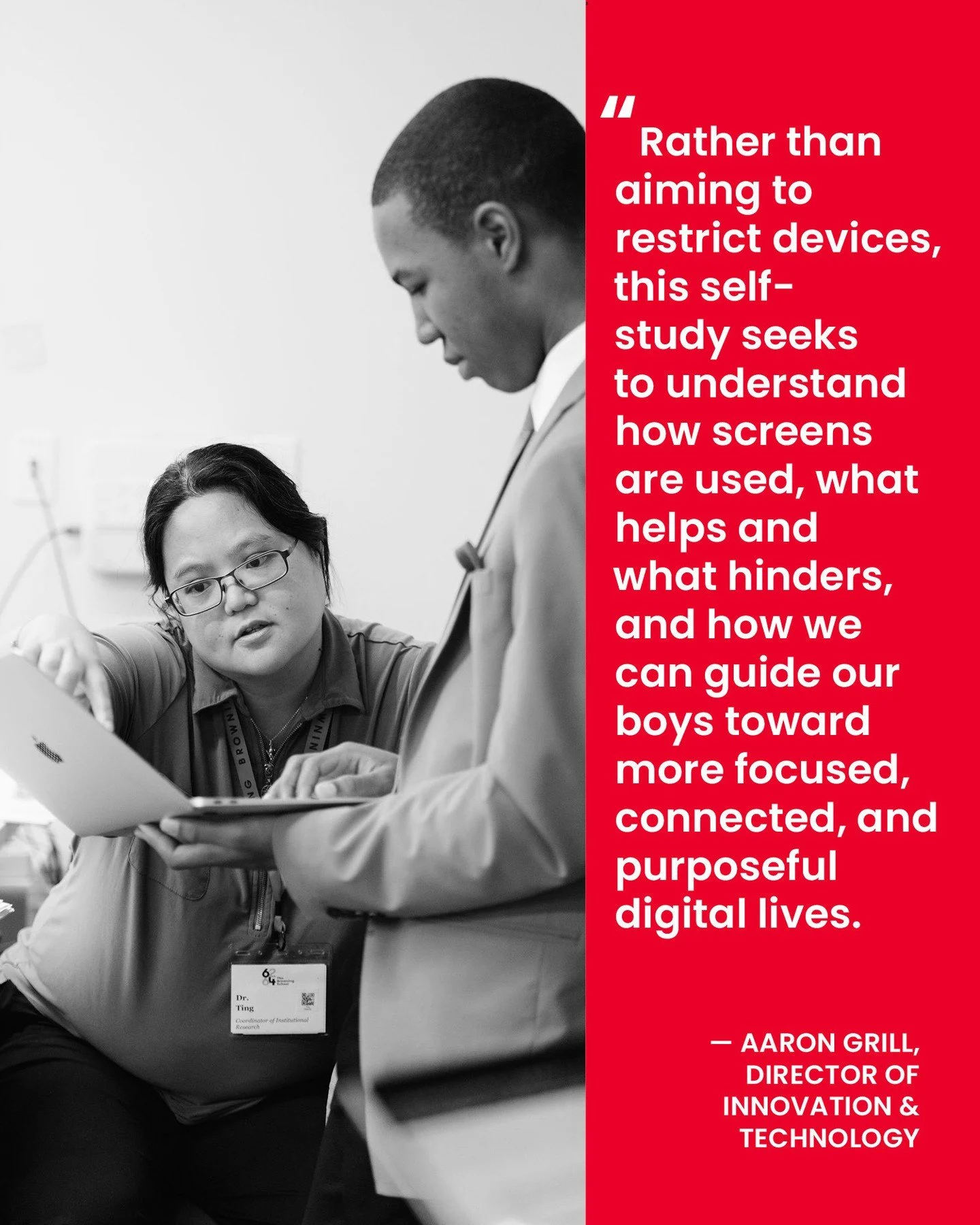 Screens shape how our boys learn, connect, and rest&mdash;often for the better, sometimes at a cost. ⁠
⁠
In a guest blog, Director of Innovation and Technology Aaron Grill introduces &quot;Reclaiming Focus: A Study on Screen Time, Connection, and Wel