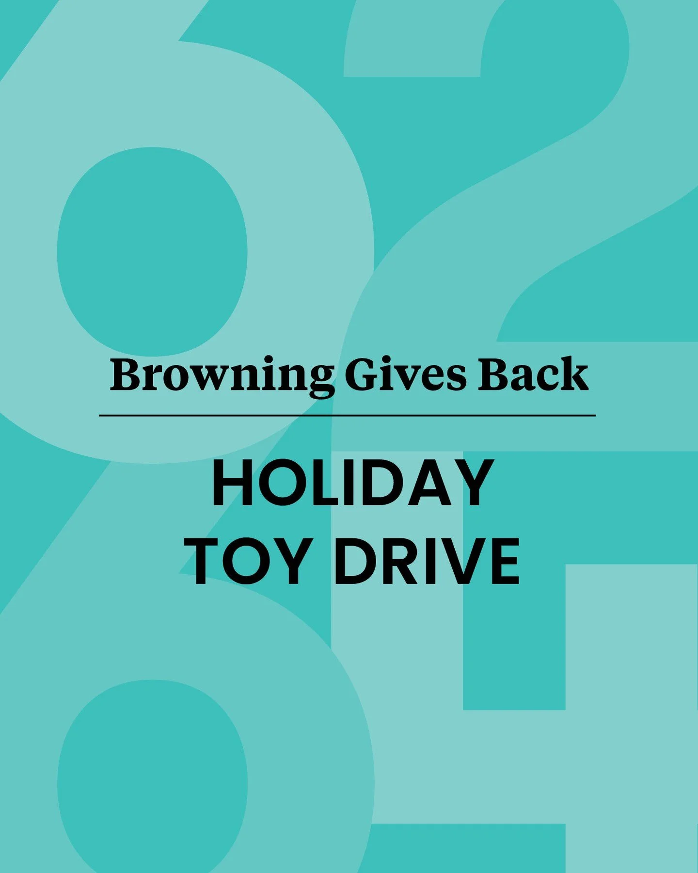 Our annual Browning Holiday Toy Drive is here! 🎁✨⁠
⁠
This season is all about giving&mdash;and our community shows up every year. We&rsquo;re once again partnering with MSK Kids and the Coalition for the Homeless to bring joy to children across NYC.