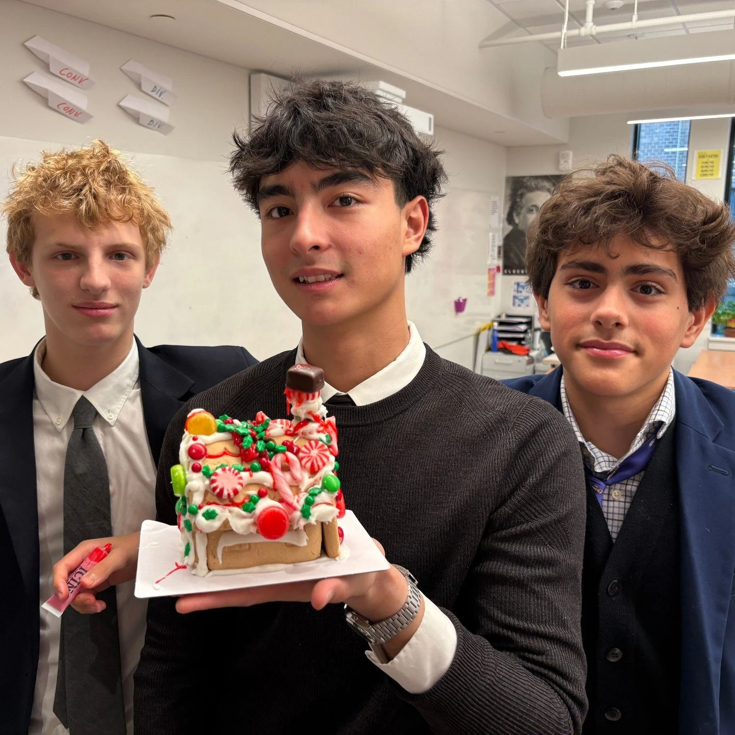 Connection, community, and a little seasonal cheer! ❄️☕🍬⁠
⁠
At our Upper School, the Student Council&ndash;led Gingerbread House Competition brought Grades 9-12 boys together to design sweet scenes and strengthen the connections that make our school