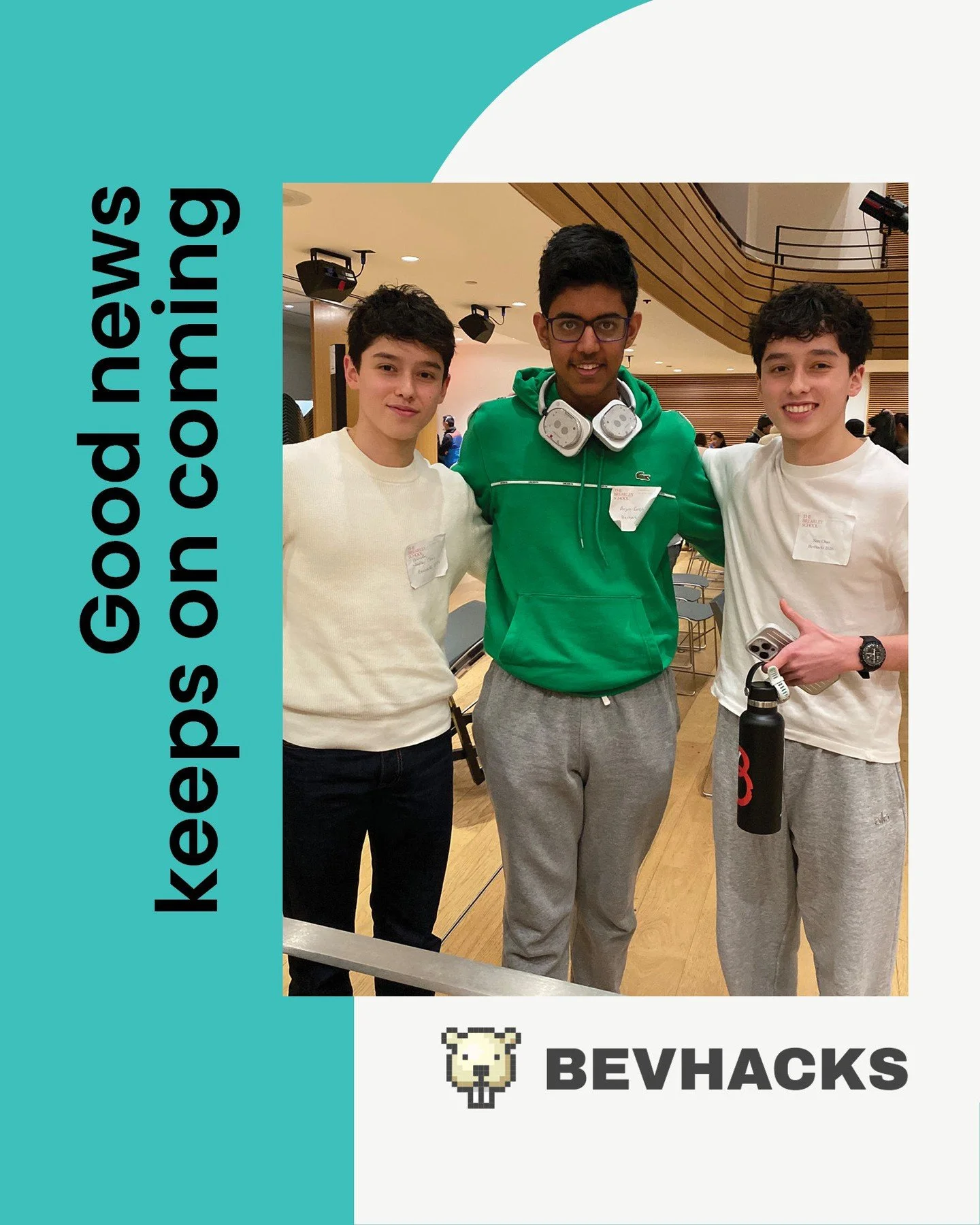 Congratulations to 10th graders Brandon C. &rsquo;28, Nate C. &rsquo;28, and Arjun G. &rsquo;28, whose team earned Best Prize Overall at Bevhacks, Brearley&rsquo;s annual student hackathon! ⁠
⁠
Through collaboration, critical thinking, and creative p