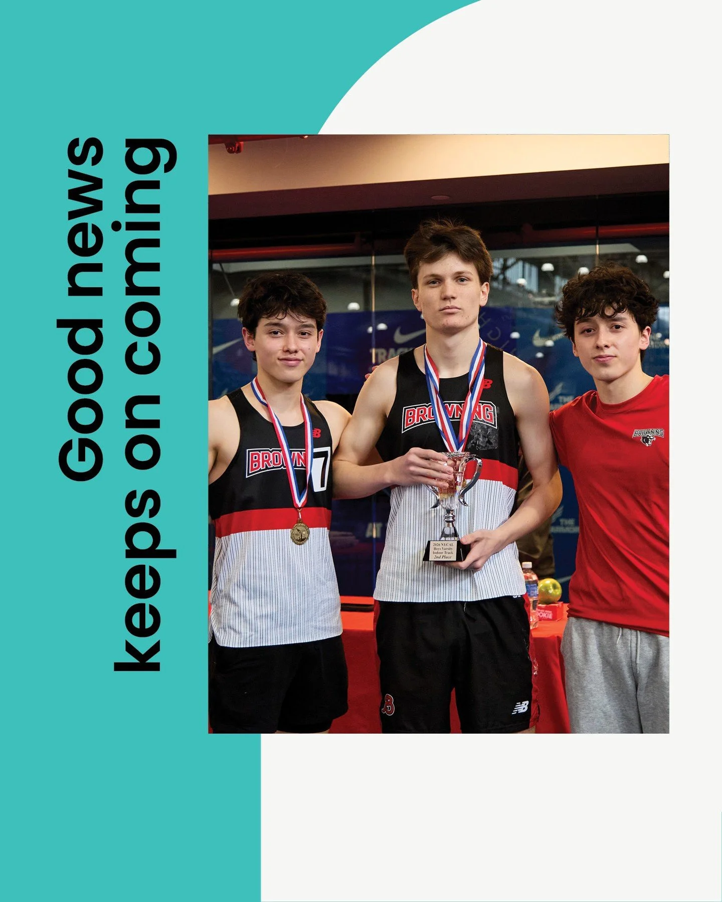 Congratulations to our Indoor Varsity Track team on a tremendous second-place finish at the NYCAL Championships! 🥈⁠
⁠
After placing sixth last year, the boys surged up the standings&mdash;ousting Trevor Day by 11 points to earn our best finish in ma