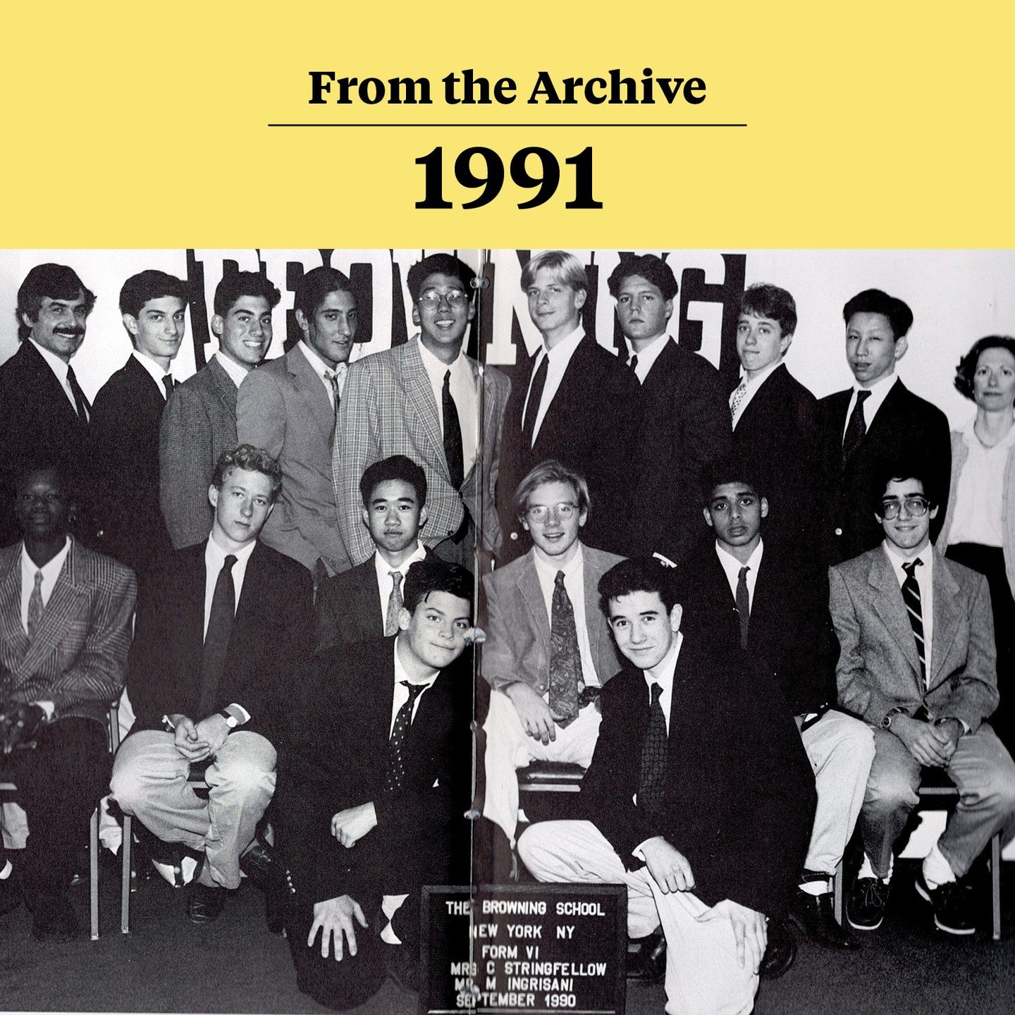 From the Archives! This week, we celebrate the Class of 1991 as they mark 35 years since graduation! ⁠
⁠
Alumni, tag your classmates and spread the word: Reunion is set for Friday, April 17! Stay tuned for details, and keep an eye out as we spotlight