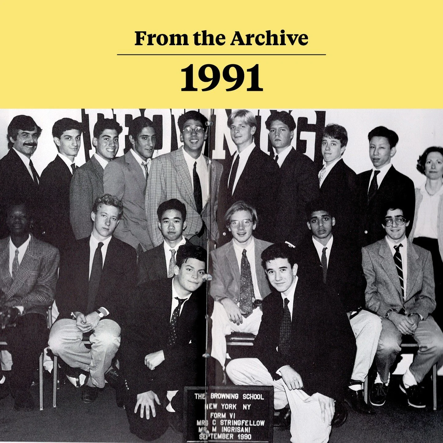 From the Archives! This week, we celebrate the Class of 1991 as they mark 35 years since graduation! ⁠
⁠
Alumni, tag your classmates and spread the word: Reunion is set for Friday, April 17! Stay tuned for details, and keep an eye out as we spotlight