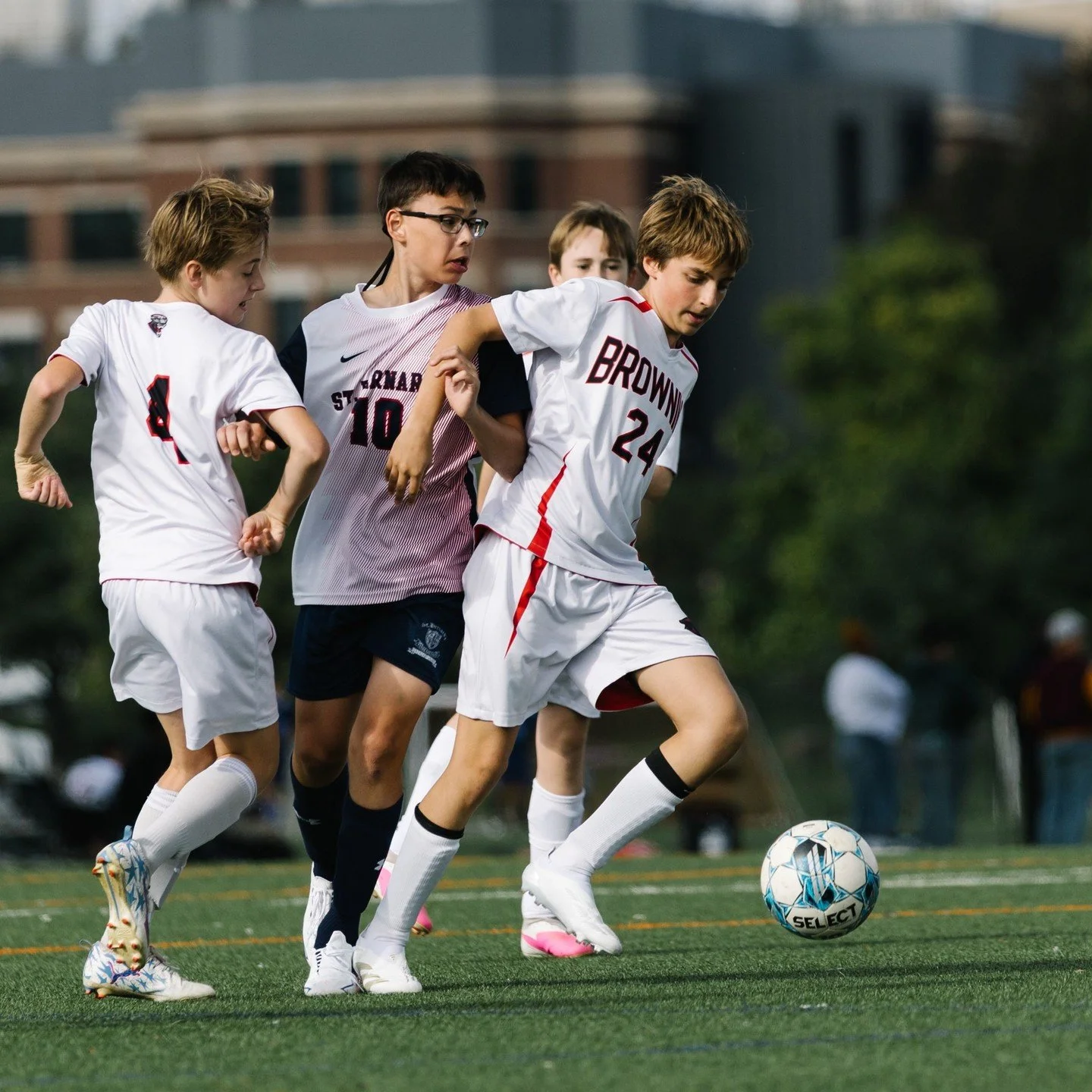 7/8 Soccer Panthers add October W's!⁠
⁠
Rizzy A. &rsquo;31 led the way with two goals in a 4&ndash;0 win over Trevor Day, with Dominic N. &rsquo;31 and Jack &rsquo;32 each adding one. Against Grace Church, TJ &rsquo;31 scored twice, Dominic added ano