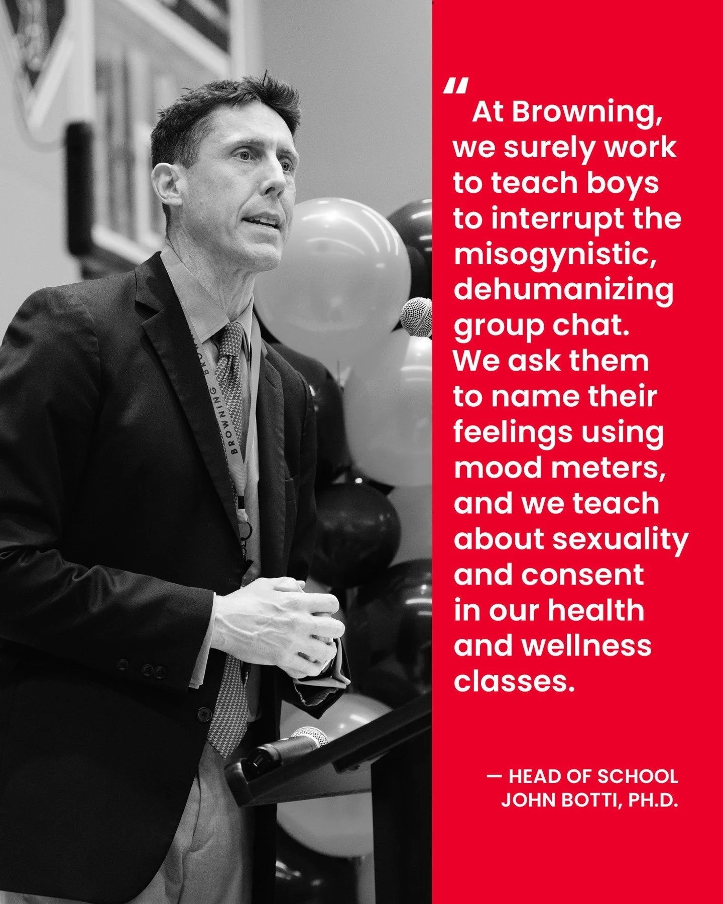 Dr. Botti on Raising Men Who Make the World Safer⁠! ✍️⁠
⁠
In his latest blog, our Head of School considers what it takes to raise boys who challenge harmful behavior and build cultures of compassion and accountability.⁠
⁠
Read Dr. Botti's latest &quo