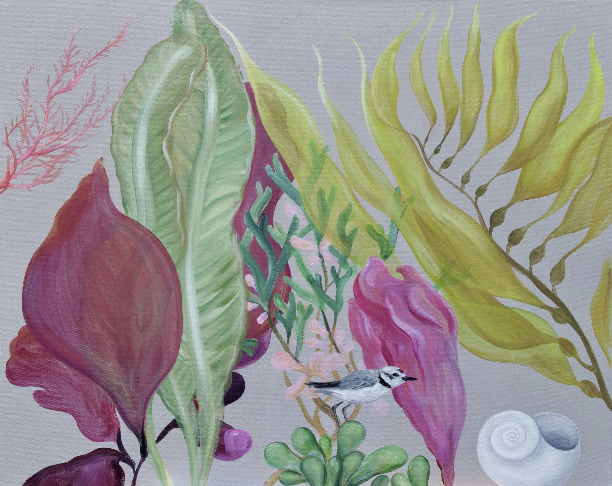 Plover and Moonsnail in a Seaweed Garden a.k.a. "Give her a sense of identity"