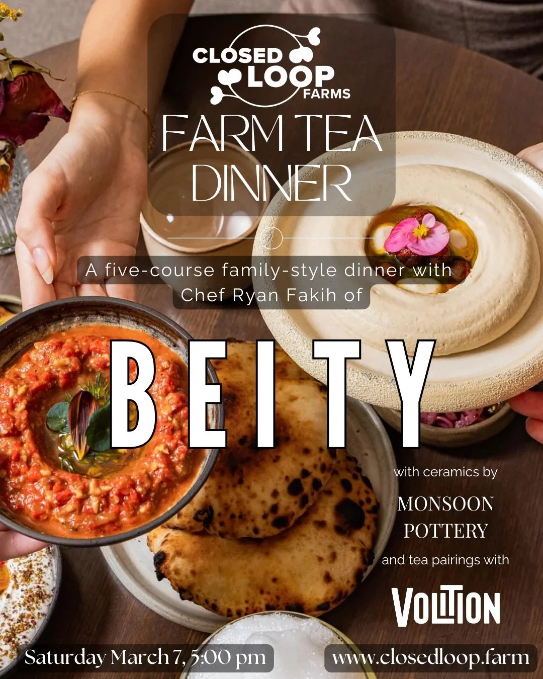 Farm Tea Dinner - Closed Loop Farms