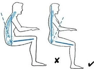 Sitting for a long period of time? Be mindful of having your pelvis in neutral - We commonly curl our pelvis, which can cause low back pain, shortening/tightening of muscles, inactivity of some muscles (*Wonder why you can never get that booty you wa