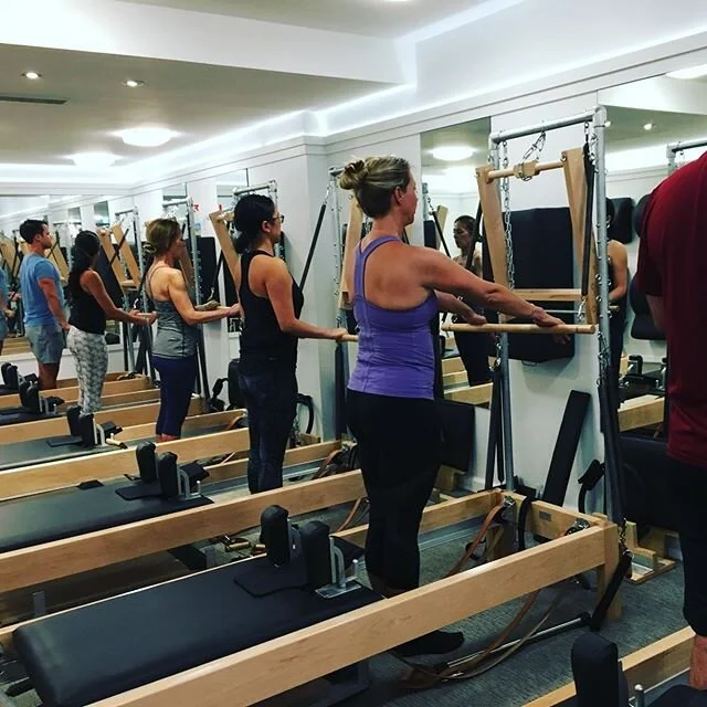 There&rsquo;s honestly no better way to start the week than with a good workout! Cheers to my Monday evening reformer class, with a sprinkle of some tower 😉 #pilatesny #pilatesnyc #uptownpilates #alyssarosepilates #astoriapilates #reformerpilates #t