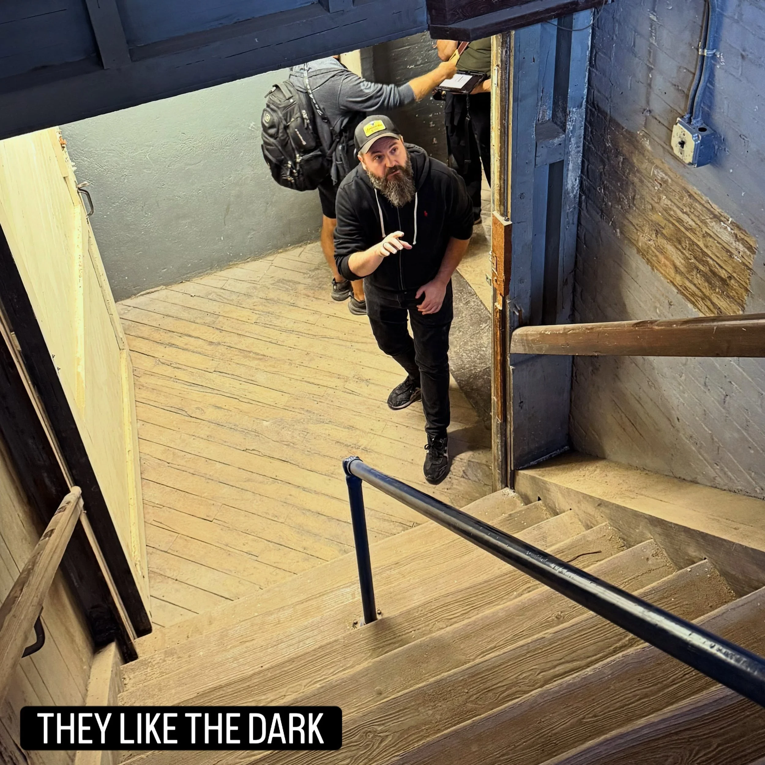 @samroston grabbed a shot of me scouting for one of the scenes in the upcoming film #thelikethedark #setlife #mikepeccidirector #scottfree #grammercypark