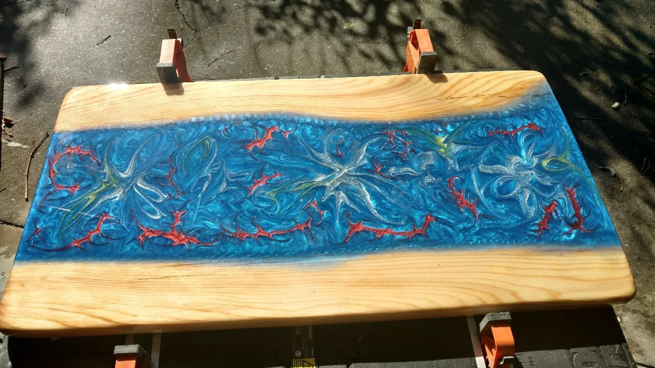 after flood coat, almost done